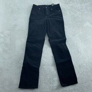 Well Worn Black High Rise Corduroy Pants Size 6/28 NWT 4143
